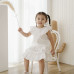 OETEO Cotton - Toddler Girl Flutter Sleeve 2pc Set